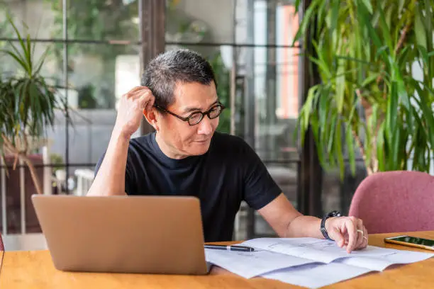 Man experiencing spatial memory challenges